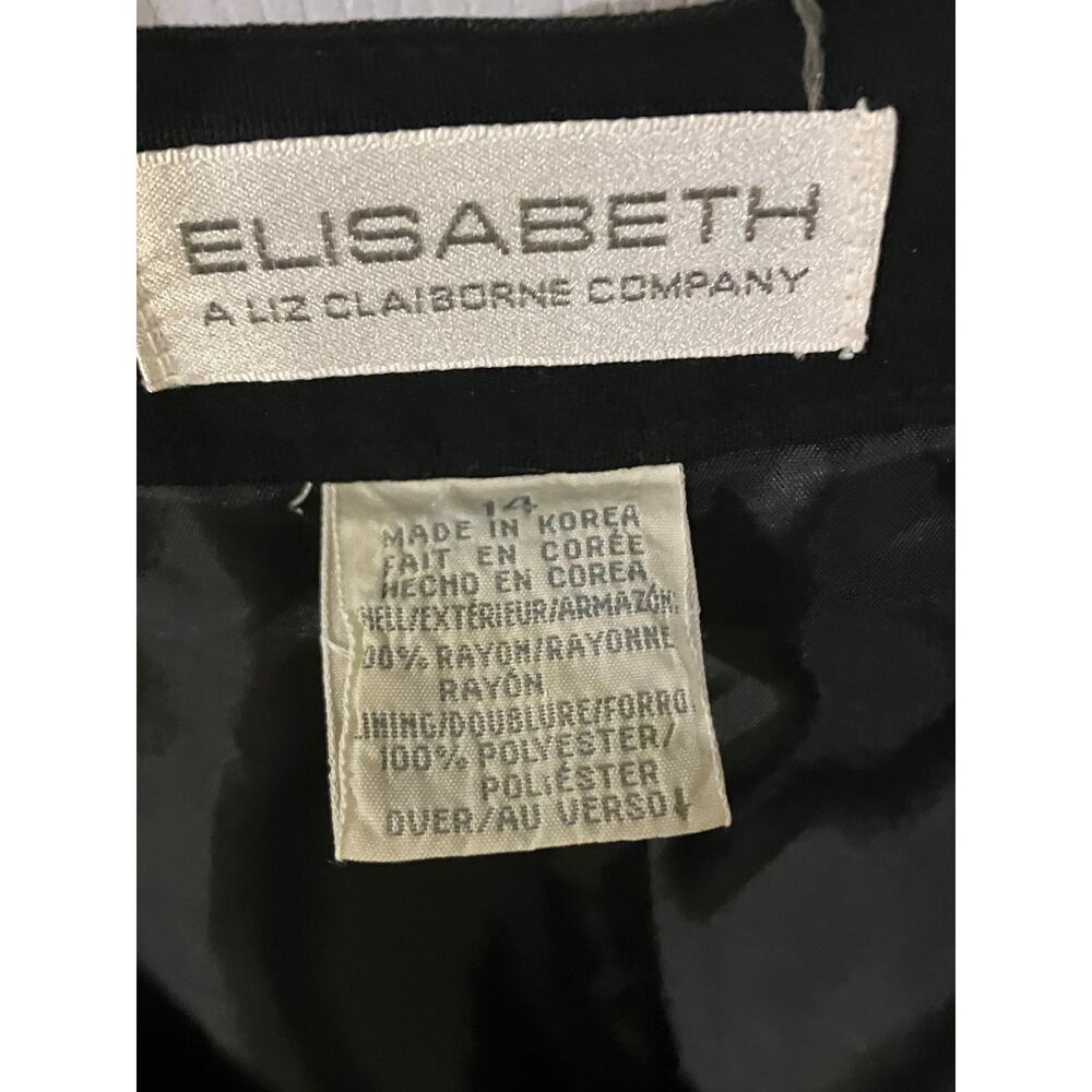 Elisabeth Rayon Lined Dress Pants Black Size 14 - Picture 5 of 6